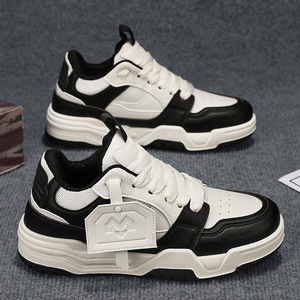 Zapatos Deportivos Casuales Blancos a la Moda, Suela Gruesa, Cierre con Cordones, Parte Superior de Malla, Plantillas de EVA, Antiolor. Zapatos de Pareja de Estilo Nuevo. - Product Image 1