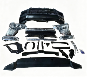 New High Quality Carbon <b>Black</b> Plastic Bumper Kit for for 2013-2021 SR5 Upgrade Front/Rear Bumpers Fog Lamp - Product Image 3