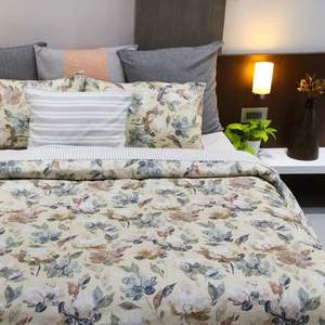 ชุดผ้าปูที่นอนผ้าฝ้าย4ชิ้นพร้อมโลโก้ - Product Image 1