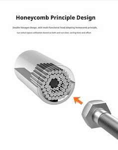 Phổ đa chức năng 7-19mm ổ cắm tay áo công cụ cầm tay thiết lập thép không gỉ OEM tùy chỉnh hỗ trợ - Product Image 6