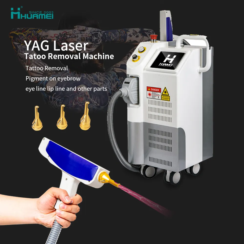 CE q switch nd yag laser machine long pulse 532nm 1064nm tattoo removal laser Skin Tightening Laser Carbon Peeling