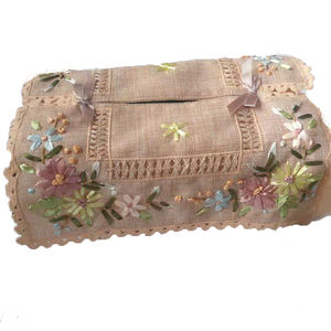 Прямоугольная коробка для салфеток Европейского сада, коробка для салфеток, коробка для салфеток, набор полотенец для автомобиля, чехол для салфеток с гравировкой - Product Image 1