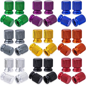 Aluminum Alloy <b>Valve</b> <b>Caps</b> 12mm Screw On Universal For <b>Cars</b> And Motorcycles - Product Image 1