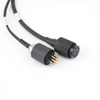Connecteur de câble circulaire sous-marin étanche série JSW, 8 broches, en laiton plaqué argent et acier inoxydable, fileté, pour ROV