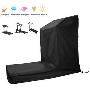 <b>Treadmill</b> Protective Cover Black Polyester Outdoor <b>Portable</b> Dust Cover for Gym Equipment - Product Image 2