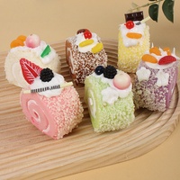 Plastieken nep taart, kunstmatige taarten, etalagemodel voor bakkerij, handgemaakt fruitthema, feestdecoratie
