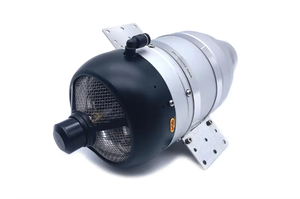 Động cơ phản lực C động cơ phản lực đẩy 40kg hàng không dầu hỏa V4 ECU Hỗ trợ độ cao cao bắt đầu khởi động không chổi than - Product Image 3