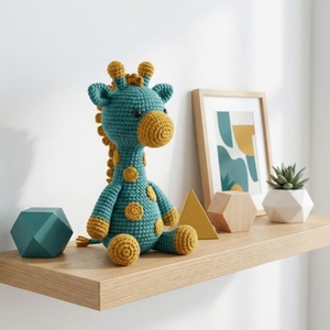 <span class=keywords><strong>Jirafa</strong></span> de Ganchillo Hecha a Mano al por Mayor, Juguete de Peluche <span class=keywords><strong>Amigurumi</strong></span> de Animales Tejidos, Muñeco de <span class=keywords><strong>Jirafa</strong></span> de Algodón Terminado para Bebés - Product Image 5