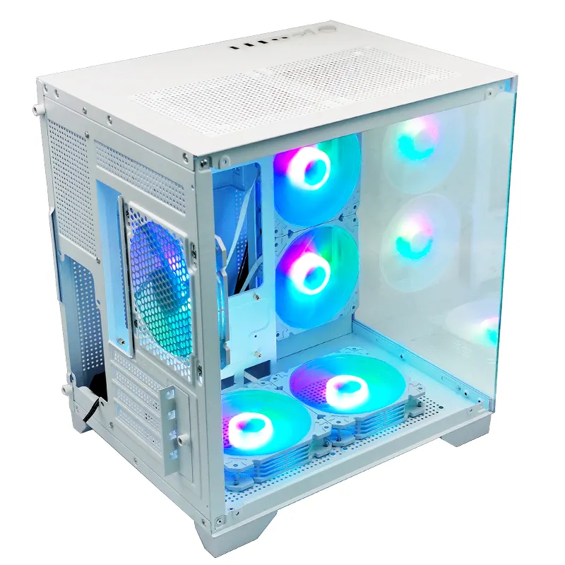 MANMU 2023 Oem PC oyun kasası bilgisayar kasası/argb ışık ön Panel/temperli cam/atx/matx/itx/argb