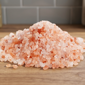 Sal Comestible del Himalaya Rosa Oscuro 100% Orgánica Natural en Gránulos Gruesos Premium para Exportación con 84 Oligoelementos en Bolsa a Granel - Product Image 1