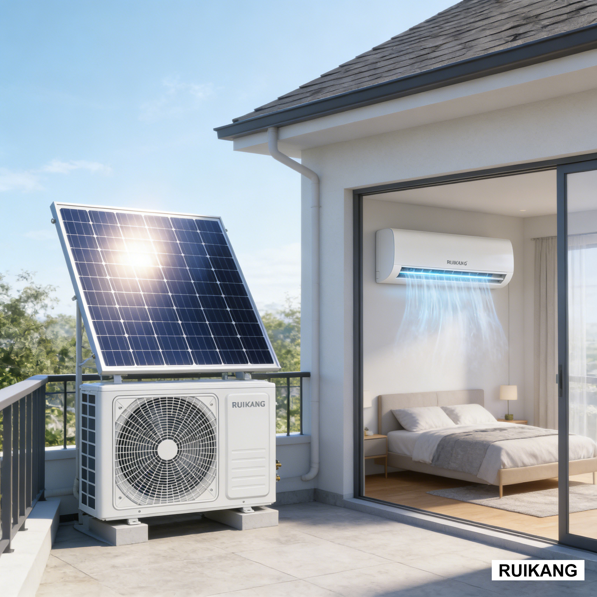 12000BTU Solar Air Conditioner Inverter Mini Split Air Conditioner Cooling and Heating Suitable for Home · image 3
