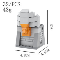 Bloques de Construcción MOC, Escena de Castillo Medieval, Muros, Torres, Torres de Esquina, Soldados de Asedio, Batalla Defensiva, Juguete de Ensamblaje de Plástico DIY