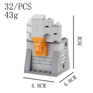 Blocs <span class=keywords><strong>de</strong></span> construction MOC, Scène <span class=keywords><strong>de</strong></span> château médiéval, Murs, tours, tours d'angle, soldats <span class=keywords><strong>de</strong></span> siège, défense, bataille, jouet d'assemblage en plastique DIY - Product Image 4