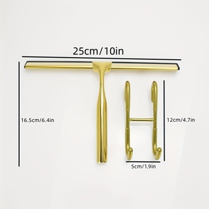 Escurridor <span class=keywords><strong>de</strong></span> ventana, Mini escurridor <span class=keywords><strong>de</strong></span> <span class=keywords><strong>goma</strong></span>, escurridor <span class=keywords><strong>de</strong></span> ventana <span class=keywords><strong>extensible</strong></span> y piso, limpiador <span class=keywords><strong>de</strong></span> vidrio para coche, escurridor <span class=keywords><strong>de</strong></span> ducha dorado con mango <span class=keywords><strong>de</strong></span> Metal - Product Image 4