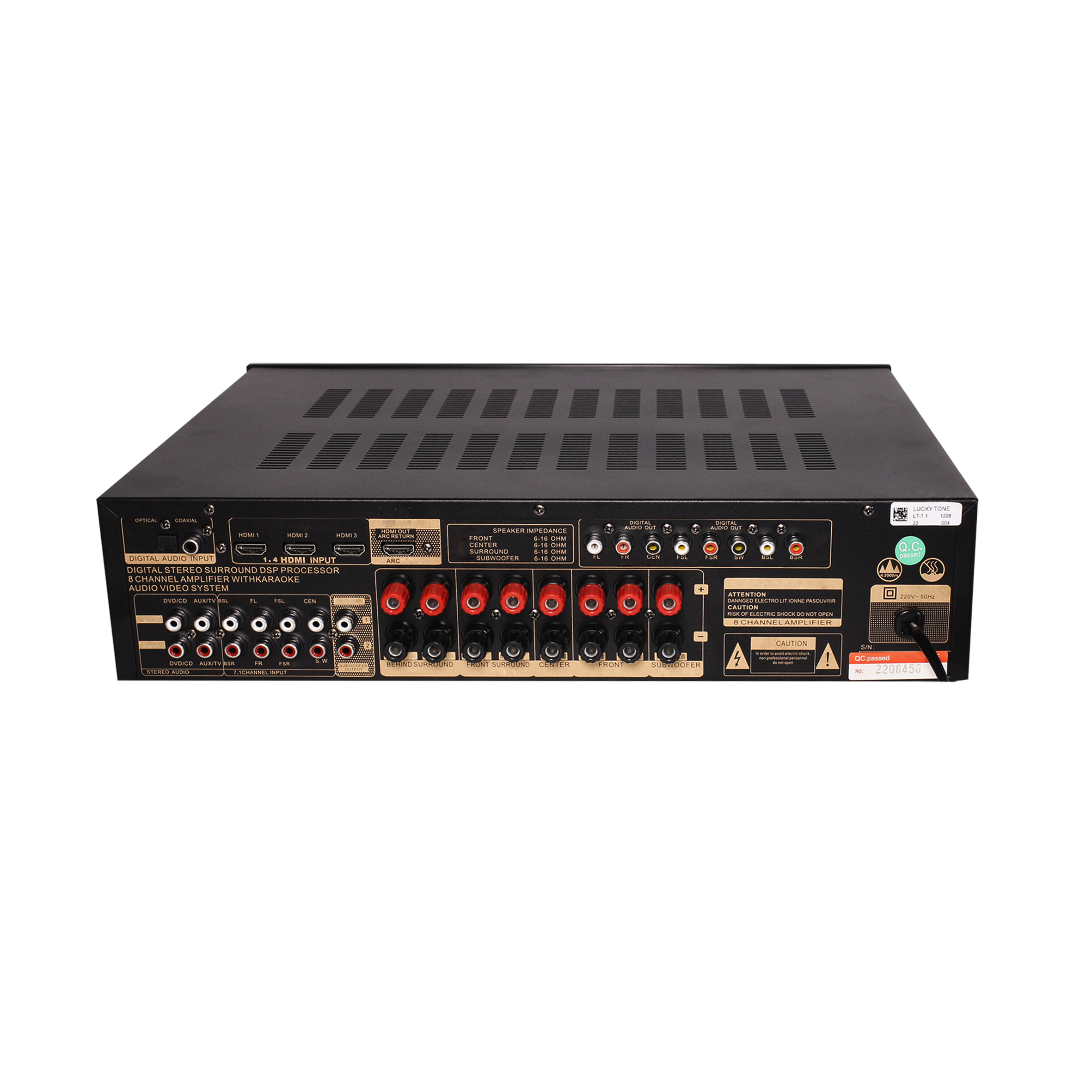 LT-7.1Digital аудио усилитель видеосигнала 7,1 канал Hi-Fi усилитель для домашнего кинотеатра