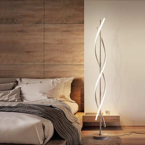 โคมไฟตั้งพื้น LED ดีไซน์นอร์ดิก สร้างสรรค์ รูปทรงคลื่น ป้องกันสายตา - Product Image 4