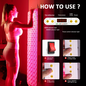 2160W năm bước sóng dẫn ánh sáng hồng ngoại trị liệu bảng điều khiển máy thả vận chuyển gần ánh sáng hồng ngoại đứng ánh sáng đỏ trị liệu Spa - Product Image 6