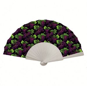 พัดกระดาษพิมพ์โลโก้ตามสั่ง พับได้ พกพาสะดวก งานฝีมือไม้ ตกแต่งบ้าน ลายการ์ตูนดอกไม้สีขาวแบบดั้งเดิม จำนวน 101 ชิ้น - Product Image 4