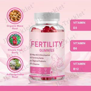 Julong OEM folati acido Gummies di fertilità ridurre la fatica gommoso donne naturali multivitaminici fertilità prenatale gummie vitaminiche - Product Image 5
