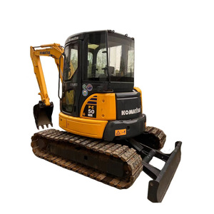 Excavadora de cadenas Komatsu PC50 usada, 5 toneladas, motor diésel, excavadora compacta con garra hidráulica, bomba hidráulica Kawasaki, certificación CE - Product Image 1