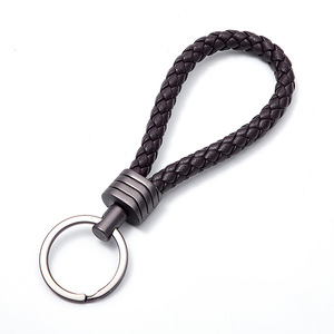 Porte-clés en corde microfibre, alliage de zinc, forme ronde, résistant à l'usure, usage domestique A3931 - Product Image 2