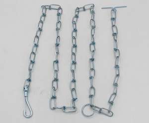 Cadena de collar de perro de doble bucle de acero inoxidable 30 # con estándar de acabado galvanizado - Product Image 2