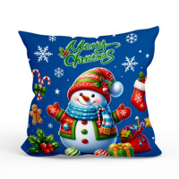 Housse de coussin de Noël Gnome Joy Love Hope, motif rouge festif, housse de coussin décorative pour canapé, décoration de la maison