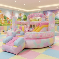 Structure gonflable intérieure pastel adorable pour enfants à vendre