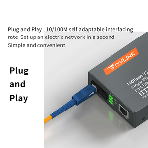 Netlink HTB-3100AB 10/100m 25KM 1 SC con 1 convertitore multimediale in fibra ottica singolo RJ45 monomodale - Product Image 3