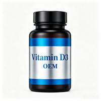 Complément de vitamine D3 OEM à absorption élevée, produit nutritionnel pour l'apport quotidien en vitamine D3 et le soin de la santé corporelle
