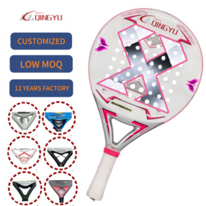 <span class=keywords><strong>2025</strong></span> nhà sản xuất tốt nhất padel bãi biển quần vợt hàng đầu phổ biến 38mm mềm EVA 3K cân bằng pelotas de sợi carbon vợt - Product Image 1