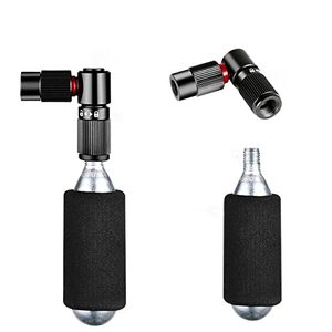 Inflador de neumáticos de bicicleta CO2, inflador rápido y seguro con válvula <span class=keywords><strong>Presta</strong></span> y Schrader, Compatible - Product Image 1