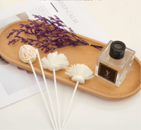 Diffuseur de parfum d'huile essentielle de luxe sans feu de marque privée fleurs séchées parfum d'arôme longue durée verre anti-moustique