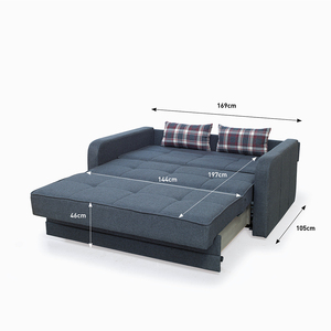 Sofá <span class=keywords><strong>cama</strong></span> de tela de diseño europeo 3 2 1 asiento de esquina con mecanismo extraíble muebles turcos para proyectos de hoteles en casa - Product Image 4