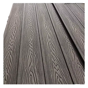 Ngoài trời truyền thống Thiết kế rắn Gỗ nhựa <span class=keywords><strong>composite</strong></span> decking lồng vào nhau gạch lát sàn gỗ bề mặt hạt gỗ WPC sàn gỗ Tếch - Product Image 4