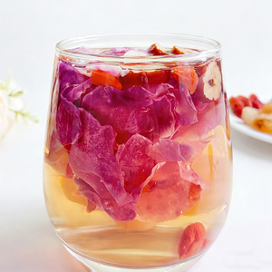 Tè alle Erbe Naturale YLZ con Fiori e Frutta, Senza Caffeina, con Rosa, Bacche di Goji e Longan, Bevanda Quotidiana per la Vitalità, Confezione Monodose - Product Image 4