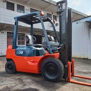 Used for Original Japan Toyota <b>Forklift</b> 3 Ton Diesel Engine 3 Stage Mast Rough Terrain Stock for Sale - Product Image 2