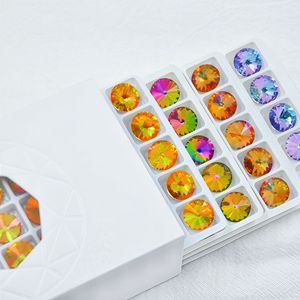 K9 color-coated satellite <b>drill</b> DIY jewelry accessories, round pointed bottom glass water <b>drill</b> manufacturer wholesale - Product Image 4