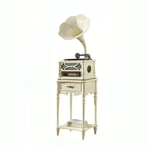 Vintage Turntable Record Player All In One Hot Sale Multifunctional Turntable Speaker BT FM Radio USB AUX LP Vinyl Home Audio