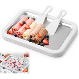 Máquina de Helado Suave Mini, Directo de Fábrica, para Uso Doméstico, de Acero Inoxidable, Portátil, Reutilizable, Apta para Lavavajillas, Pequeña Máquina para Hacer Yogurt Frito - Product Image 1
