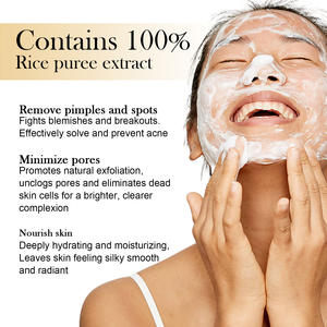Vegan Rice Puffs <span class=keywords><strong>Limpiador</strong></span> facial <span class=keywords><strong>espumoso</strong></span> Aceite de <span class=keywords><strong>gel</strong></span> amigable con el acné suave para la limpieza de poros faciales Nutritiva Piel delicada - Product Image 4