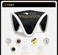 Tente d'événement gonflable imperméable CATC |   Abri promotionnel extérieur commercial avec taille personnalisable pour les conditions enneigées