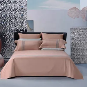 Cina produttore di cotone 100 4 pezzi biancheria da letto set biancheria da letto in cotone lenzuolo con fodera letto