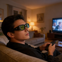 Gafas 3D con Obturador Activo para Proyector DLP Gonbes G05, Bluetooth, TV, Gafas 3D con Obturador Activo para Proyector DLP, Bluetooth, TV