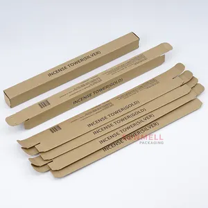 Kraft papier Räucher stäbchen Verpackung Long Tuck Box Hochwertige Kraft Räucher stäbchen Verpackungs boxen