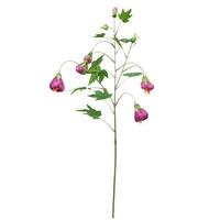 Tige de fleurs artificielles Abutilon Pictum de 82 cm de long, décoration intérieure pour la maison et le bureau