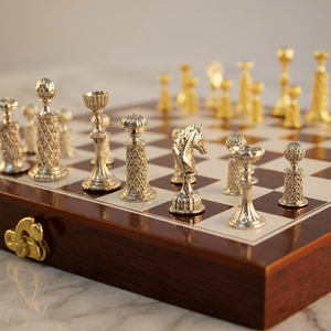 Hot Sales High Quality Deluxe Tournament Board and Pieces <strong>Set</strong> Portable Folding Travel Magnetic <strong>Metal</strong> <strong>Chess</strong> <strong>Set</strong> - Product Image 2