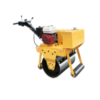 Rouleau vibratoire à tambour unique haute performance avec moteur Changchai, 70 Hz, 4,5 kW, rayon de braquage court pour le compactage des chaussées en asphalte
