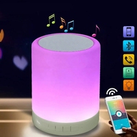 Nouveau coffret cadeau BT Wireless Smart Portable Touch Control Lamp Speaker Music Player Mini LED Music Audio