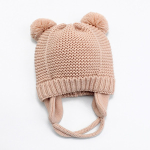 Đi Xe Đạp Dệt Kim Earflap <span class=keywords><strong>Hat</strong></span> Thương Hiệu Beani Mùa Đông Rắn Colour Biểu Tượng Tùy Chỉnh <span class=keywords><strong>Beanie</strong></span> Earflap <span class=keywords><strong>Hat</strong></span> - Product Image 4